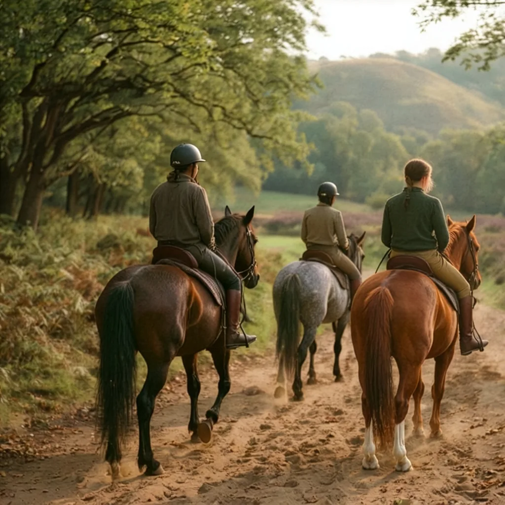 Balade à cheval en Corrèze, autour de Ligneyrac