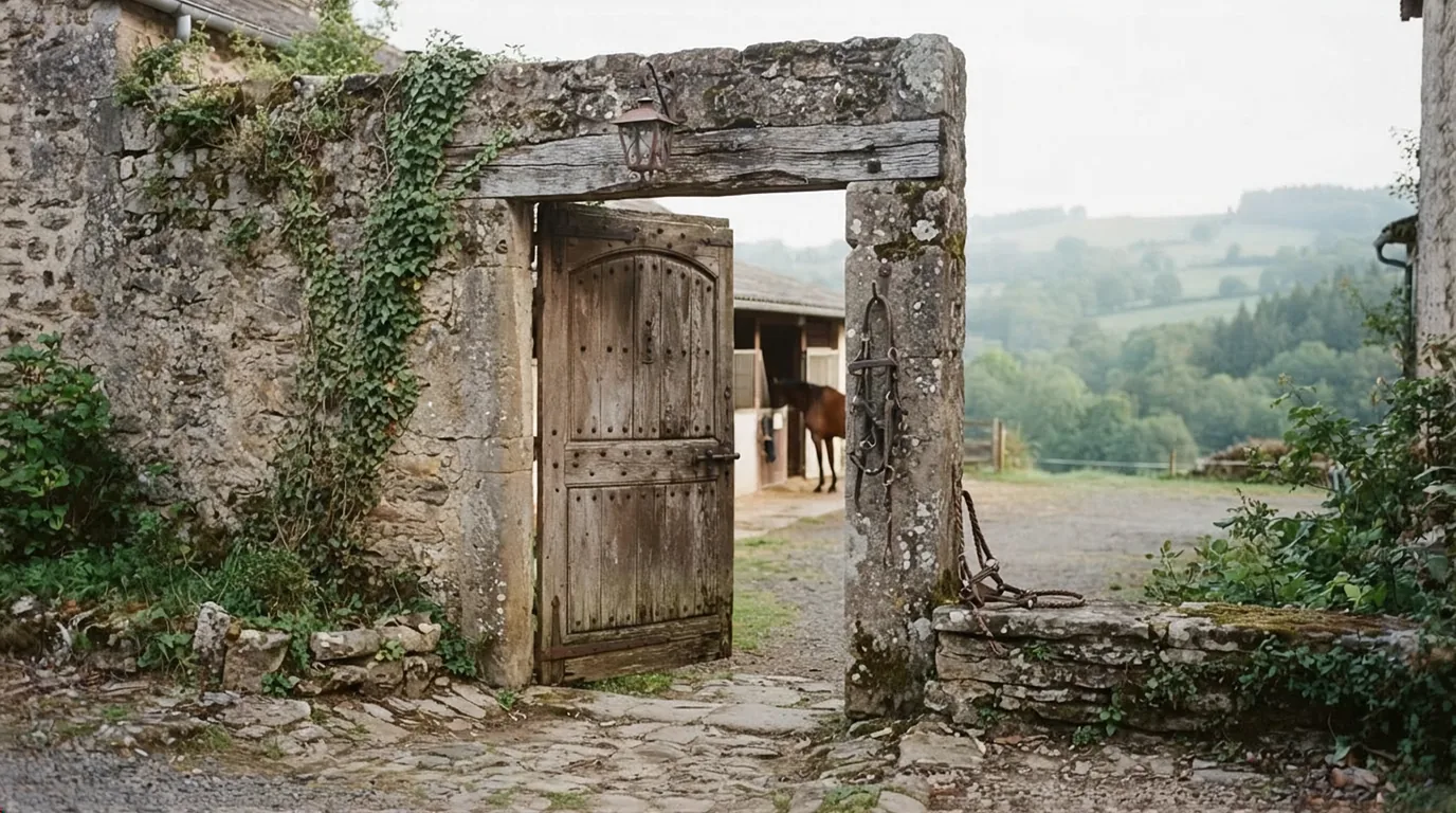 Entrée du Balad'âne, centre équestre à Ligneyrac